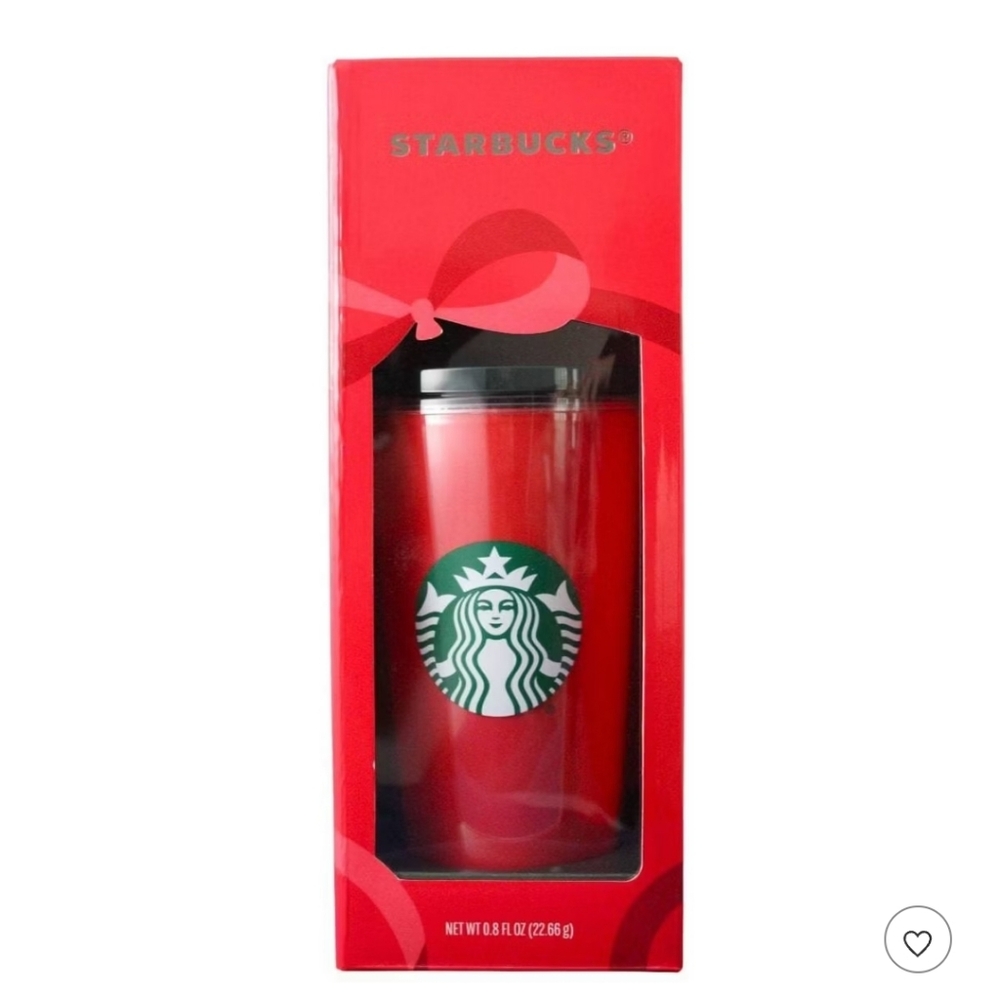 Starbucks Red Holiday Tumbler with Green Logo